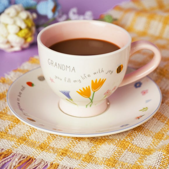 Love Life Grandma Cup & Saucer