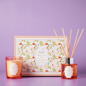 Love Life Mum Lychee & Raspberry Mini Candle & Diffuser Set