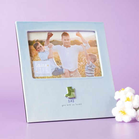 Love Life Dad Ceramic Photo Frame
