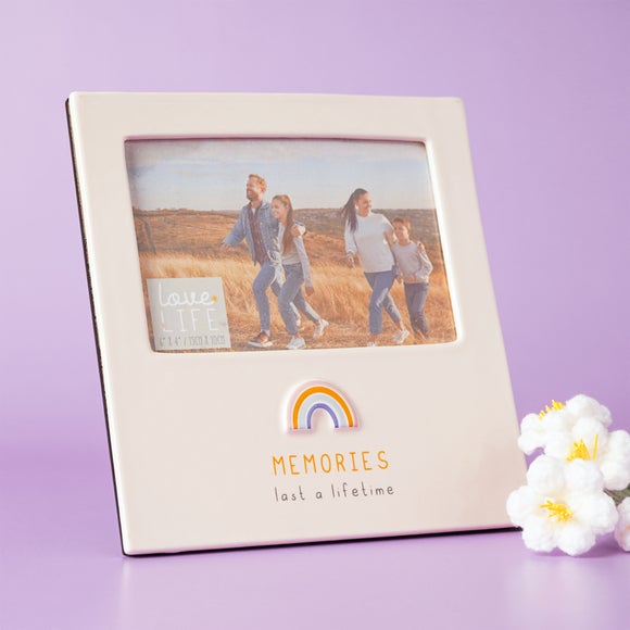 Love Life Memories Ceramic Photo Frame