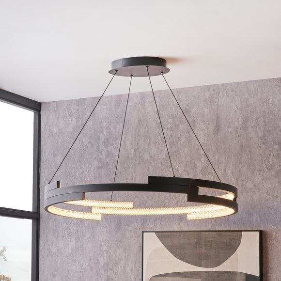 Return - Pacific Lifestyle Sienna Adjustable LED Pendant Light, Black