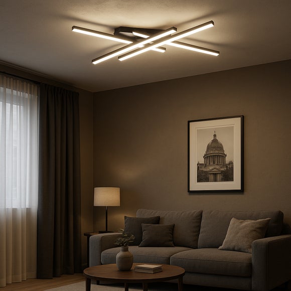 Return - EGLO Vascella LED Rectangular Ceiling Light