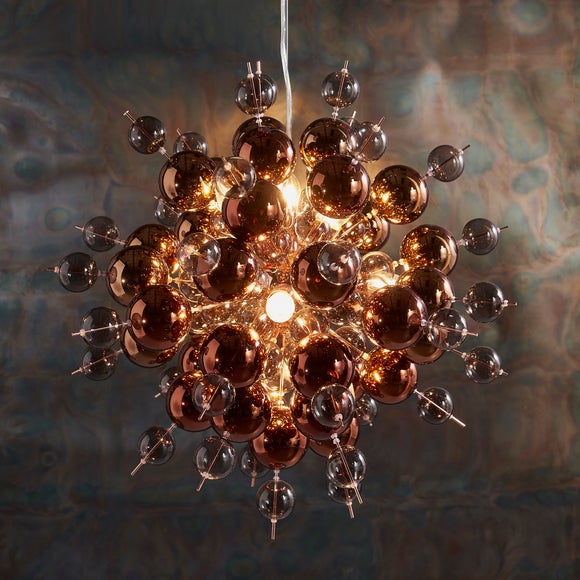Return - Vogue Andromeda 9 Light Ceiling Light, Copper