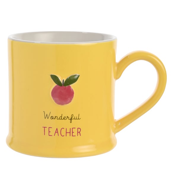 Love Life Teacher Embossed Mug