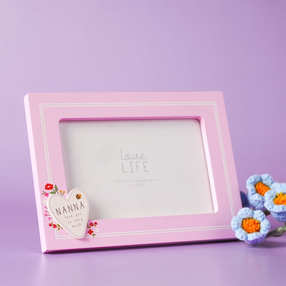 Click to view product details and reviews for Love Life Nanna Heart Photo Frame.