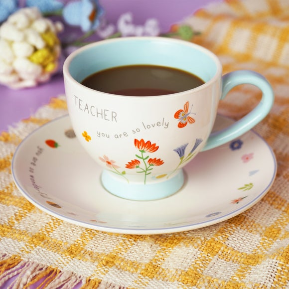 Love Life Teacher Cup & Saucer