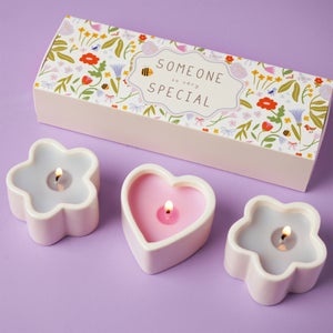 Love Life Friend Set Of 3 Lychee & Raspberry Mini Candles
