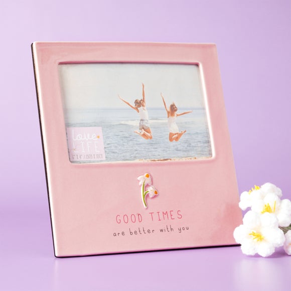 Love Life Good Times Ceramic Photo Frame