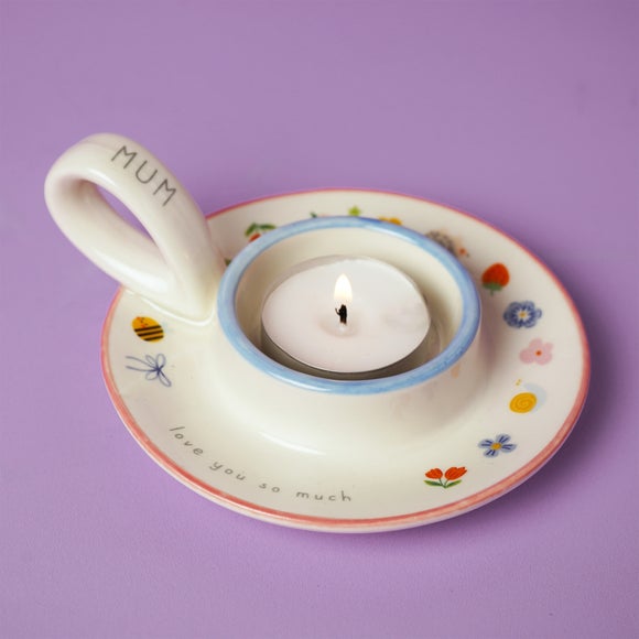Love Life Mum Love You So Much Ceramic Tealight Holder