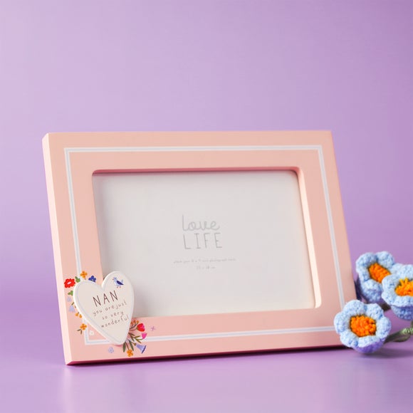 Click to view product details and reviews for Love Life Nan Heart Photo Frame.