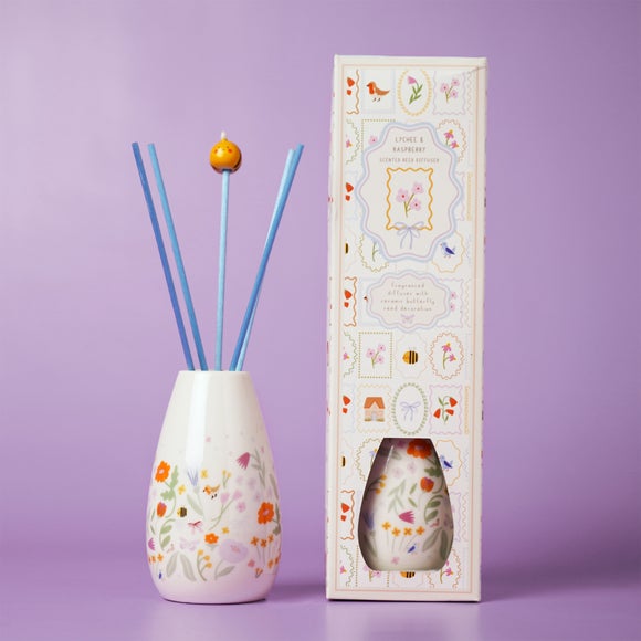 Love Life Flowers Lychee & Raspberry Ceramic Diffuser