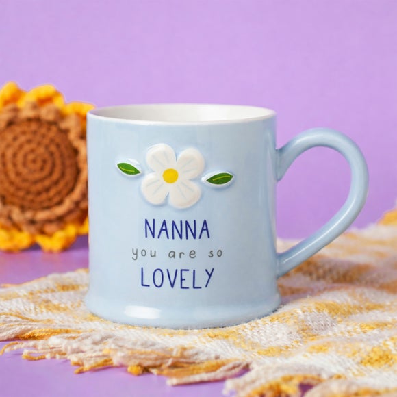 Click to view product details and reviews for Love Life Nanna Embossed Mug.