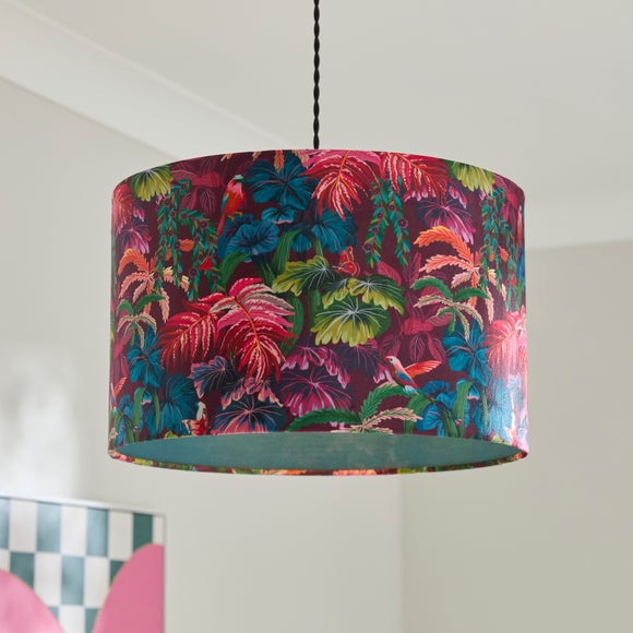 Statement Floral Easy Fit Drum Lamp Shade
