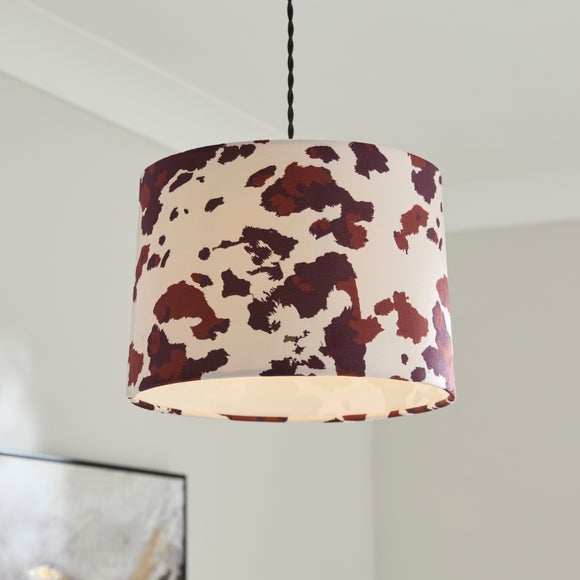 Tonal Cow Print Easy Fit Tapered Lamp Shade