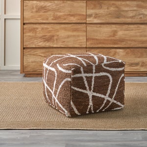 Pacific Lifestyle Abstract Swirl Outdoor Pouffe