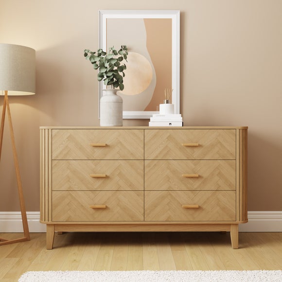 Dex Chevron 6 Drawer Chest