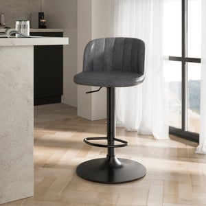Mylo Gaslift Barstool- Faux Leather