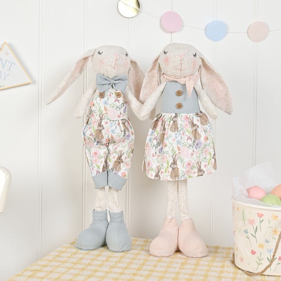 Eggstraordinary Gift Co. Set of 2 Standing Bunny Ornaments