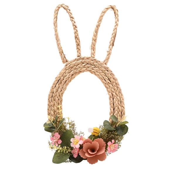 Click to view product details and reviews for Eggstraordinary Gift Co Bunny Ears Egg Shaped Easter Wreath.