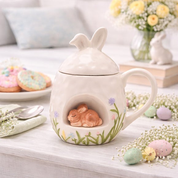 View Eggstraordinary Gift Co. 3d Bunny Mug With Lid View Eggstraordinary Gift Co. 3d Bunny Mug With Lid