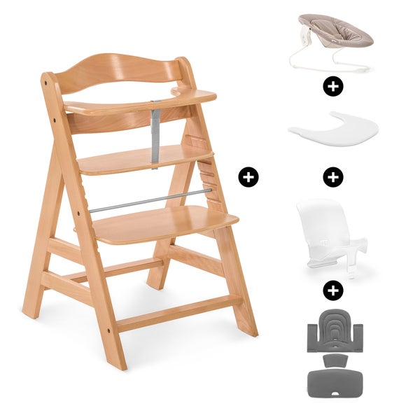 Hauck AlphaPlus Economy Highchair Bundle