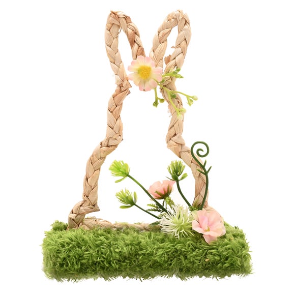 Eggstraordinary Gift Co. Faux Flower Standing Bunny Decoration