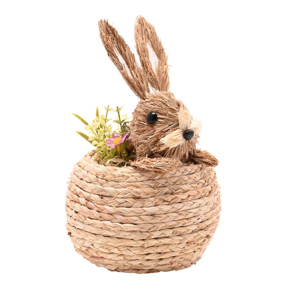 Eggstraordinary Gift Co. Easter Bunny Faux Flower Decoration