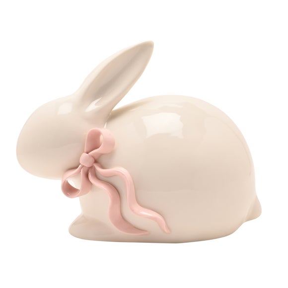 View Eggstraordinary Gift Co. Bunny With Pink Bow Ornament View Eggstraordinary Gift Co. Bunny With Pink Bow Ornament