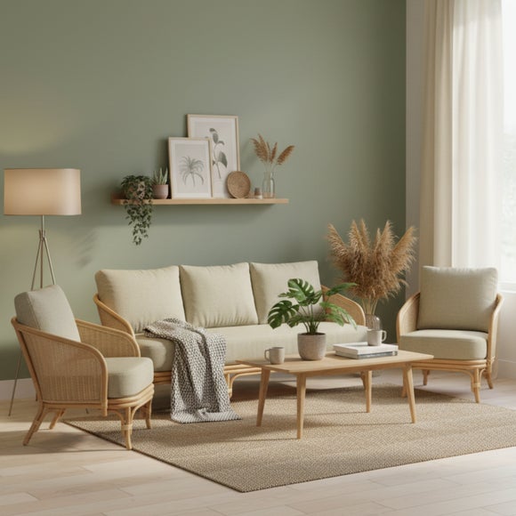 Desser Royal Rattan 3 Seater Sofa & 2 Chairs Set