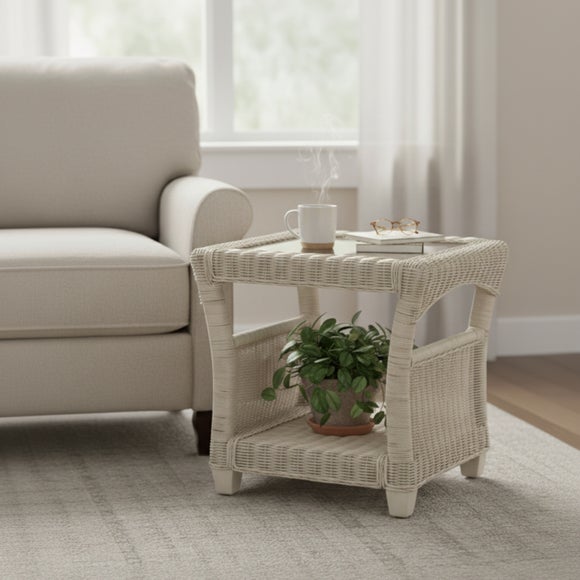 Desser Dijon Rattan Side Table