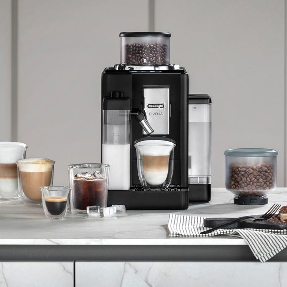 View Delonghi Rivelia Bean To Cup Automatic Coffee Machine View Delonghi Rivelia Bean To Cup Automatic Coffee Machine