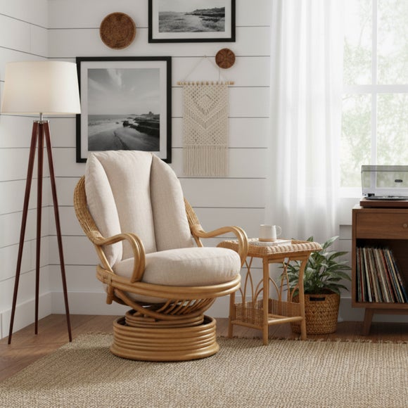 Desser Viola Rattan Delxue Swivel Rocking Chair