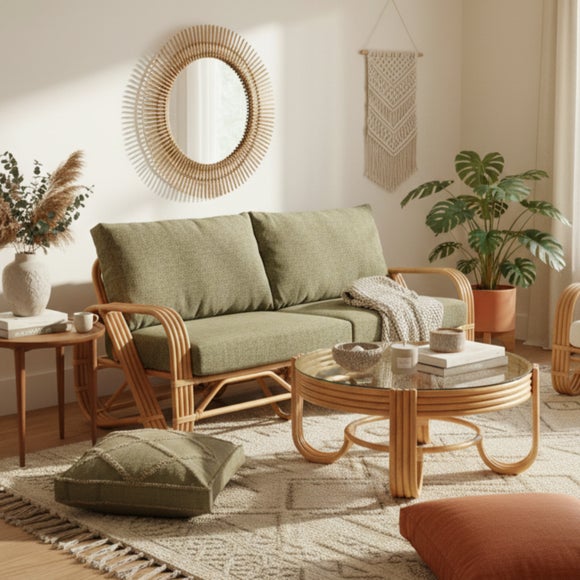 Desser Pretzel Rattan Coffee Table