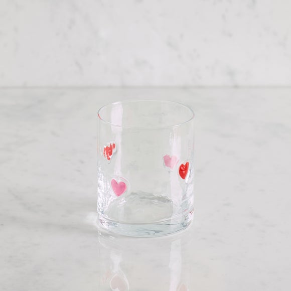 Heart Tumbler Glass