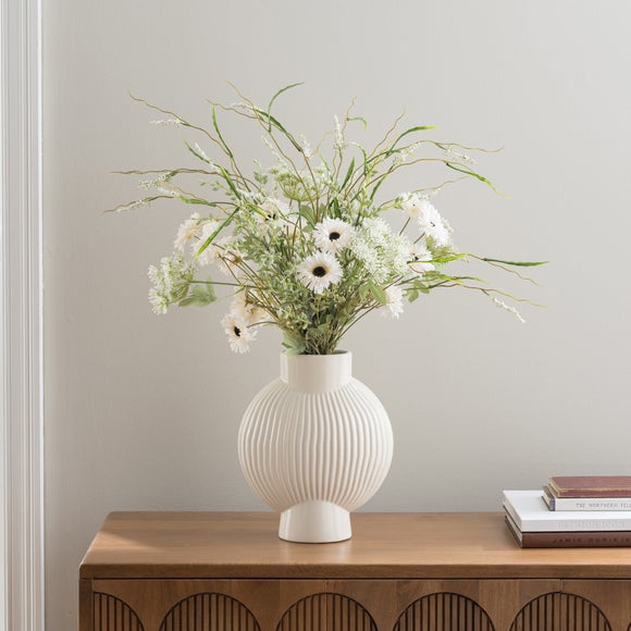 Artificial Heidi White Gerbera Bouquet