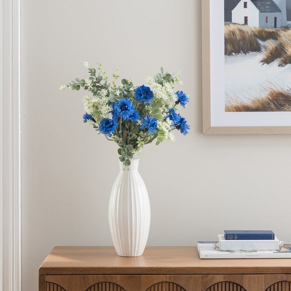 Artificial Maisie Blue Cornflower Bouquet