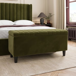 Alara End Of Bed Storage Ottoman- Velvet