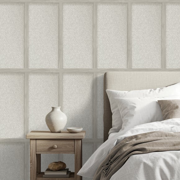 Herringbone Panel Wallpaper