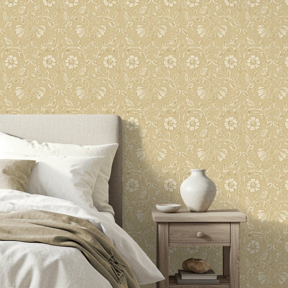 Edith Block Print Wallpaper