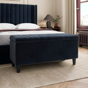 Alara End Of Bed Storage Ottoman- Velvet