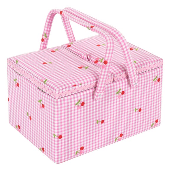 View Hobby Gift Cherries Sewing Box View Hobby Gift Cherries Sewing Box