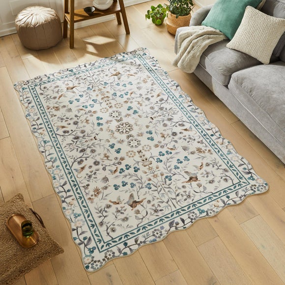 Concept Looms Liberty Antique Scalloped Washable Rug