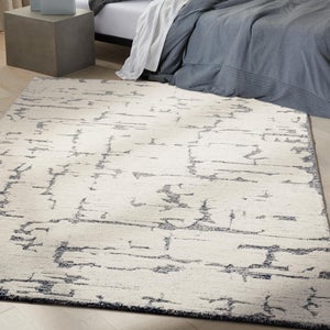 Calvin Klein Sculptural Abstract Wool Rug