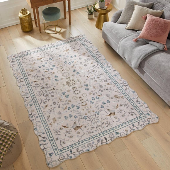 Concept Looms Liberty Antique Scalloped Washable Rug