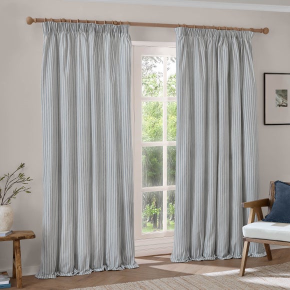 Yard Hebden Striped Pencil Pleat Curtains