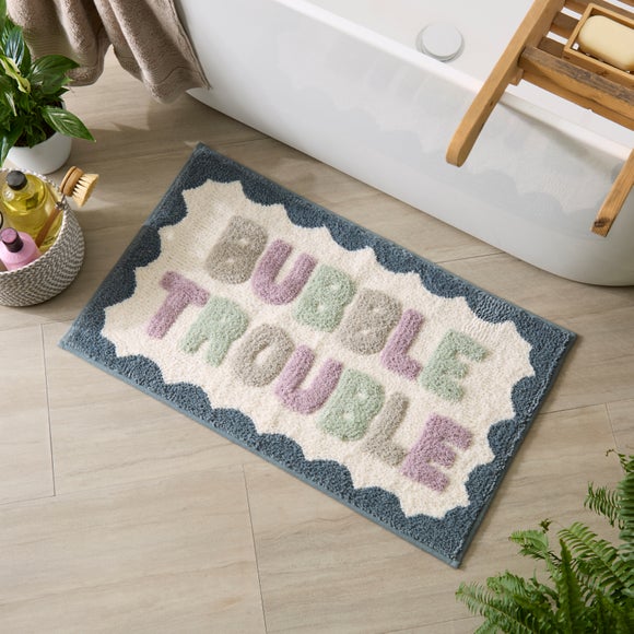 Bubble Trouble Cotton Bath Mat