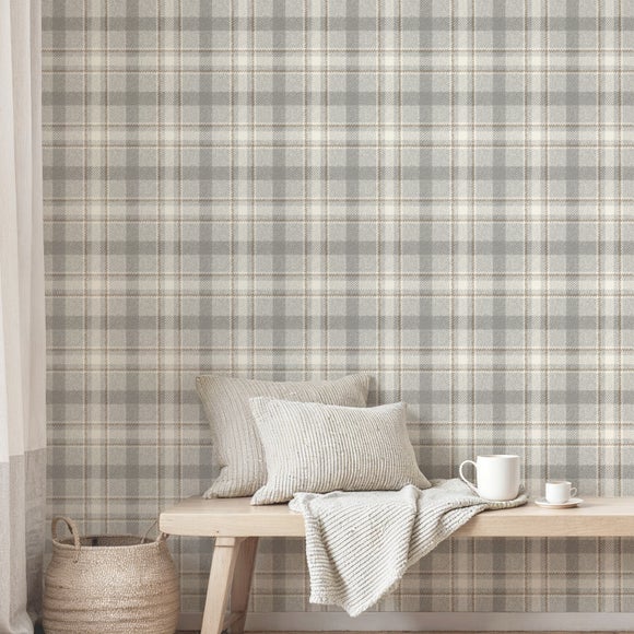 Heritage Check Wallpaper