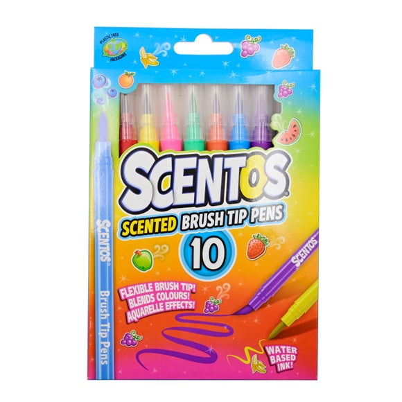 Scentos Set of 10 Scented Brush Tip Markers