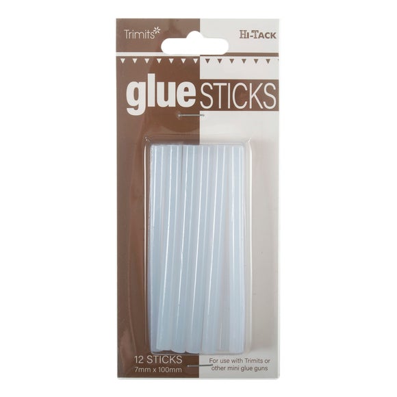 Trimits Pack of 12 Hi-Tack Replacement Glue Gun Sticks