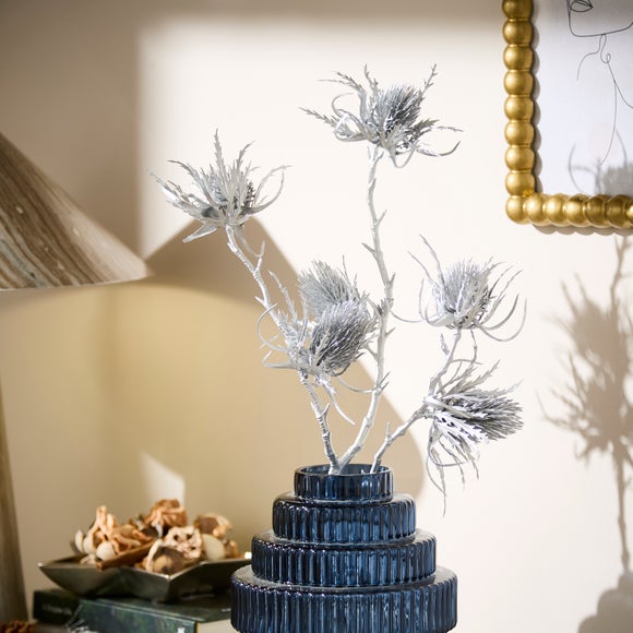 Artificial Silver Thistle Spray